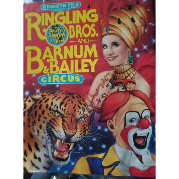 Ringling Bros Barnum Bailey 120th Anniversary edition program 1990 w/poster - Picture 2 of 5